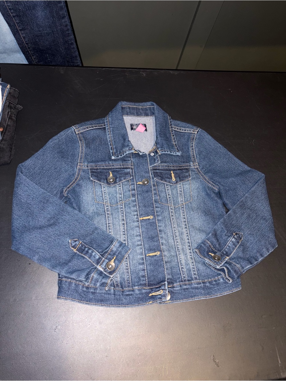 The children’s place Girls Classic Blue Denim Jean Jacket - Size 7/8